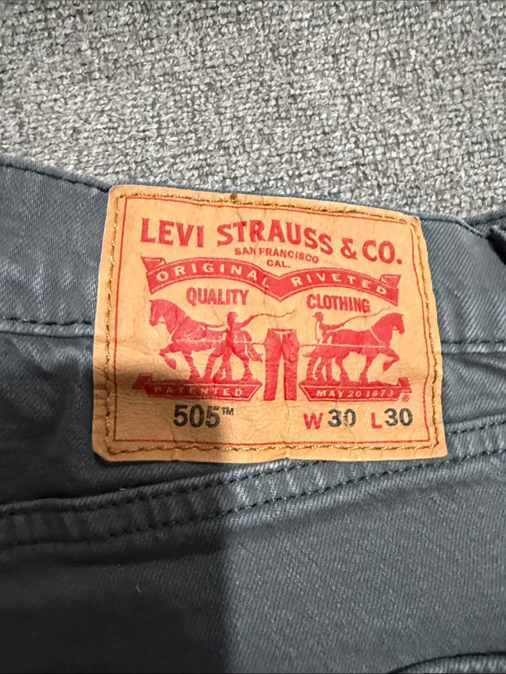 Levi's Men's Charcoal Straight Fit Jeans